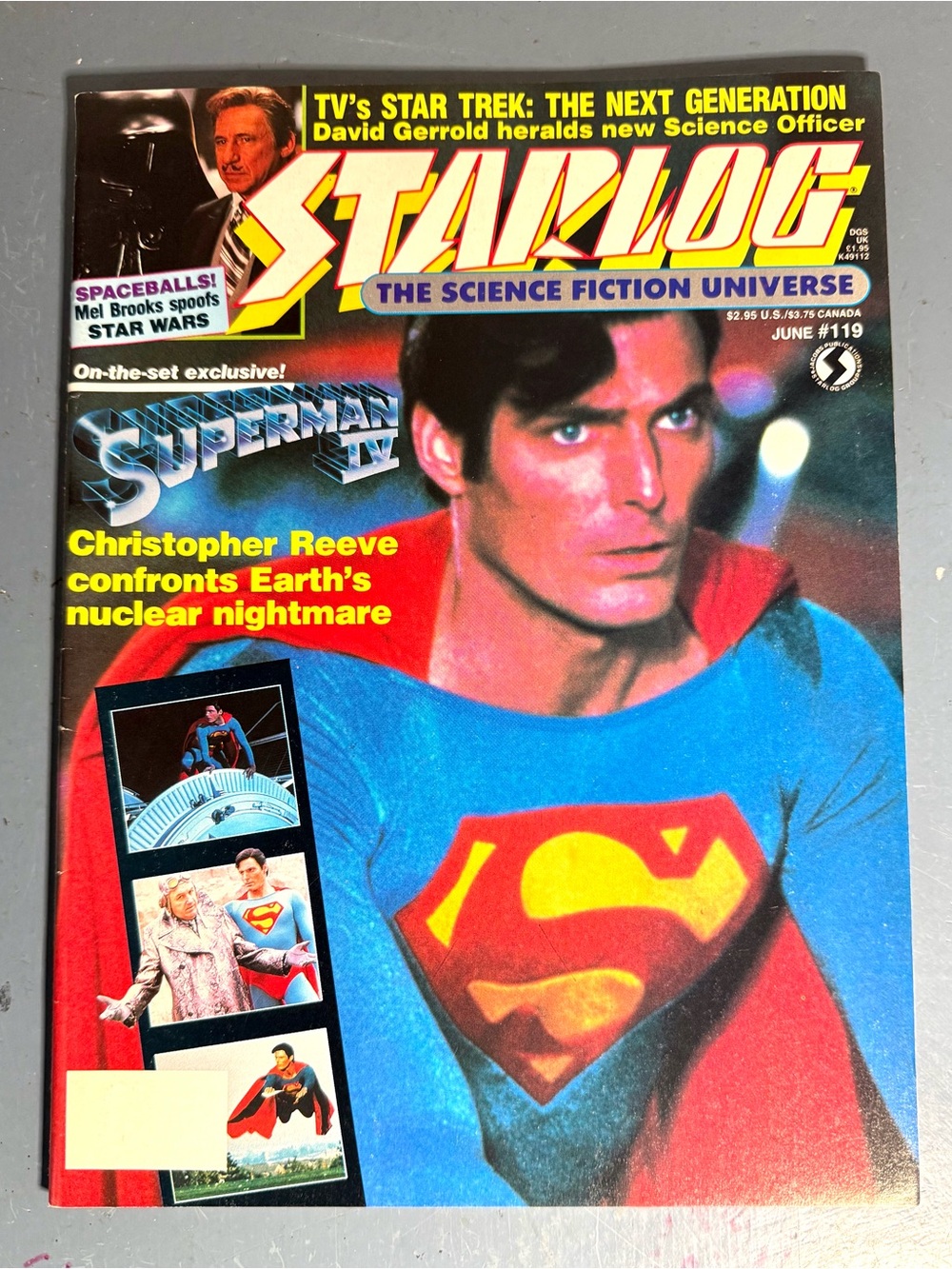 Vintage Starlog Magazine June #119 Superman Christopher Reeve/Spaceballs Issue